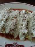 Enchiladas de pollo rostizado