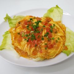 A picture of Tomato Omelets 番茄滑蛋.