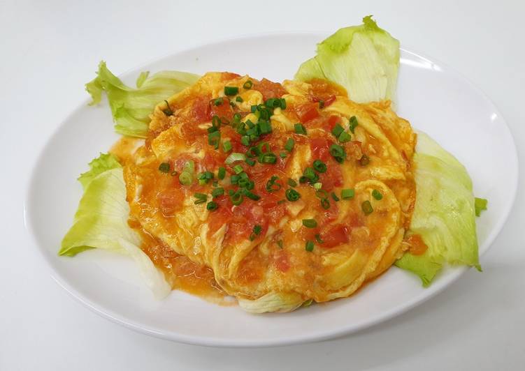 How to Prepare Favorite Tomato Omelets 番茄滑蛋