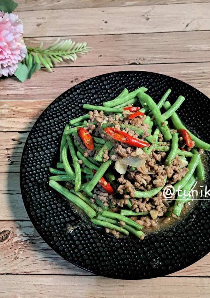 Foto resep Buncis daging cincang