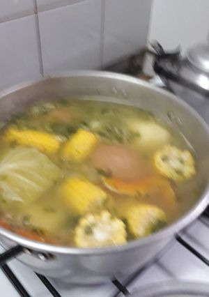Una foto de Puchero de verduras