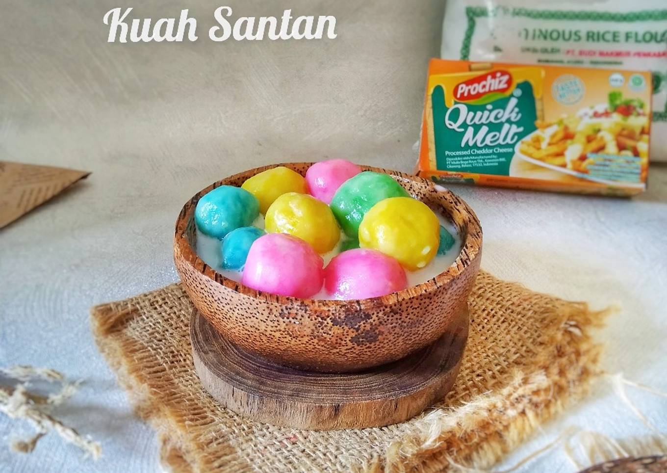 Bubur Candil ketan keju kuah santan