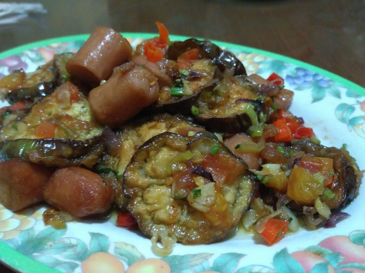 Cara Gampang Membikin Resep Tumis sosis terong saus tiram yang Sempurna Anti Ribet, Lezat Sekali