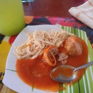Albondigones al chipotle