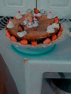 Una foto de Pastel imposible (Chocoflan)