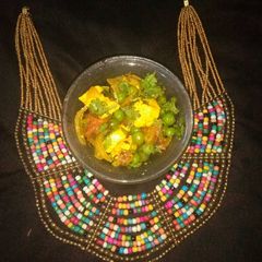 A picture of Matar paneer.