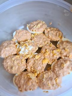 Una foto de Huevos rellenos