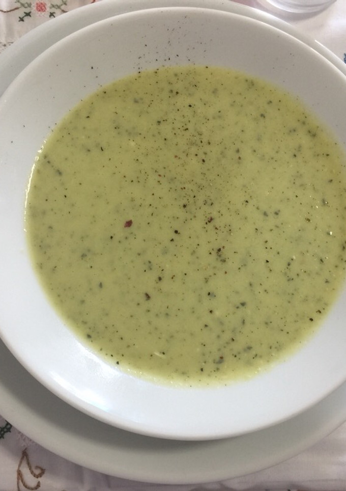 Una foto de Crema de calabacín