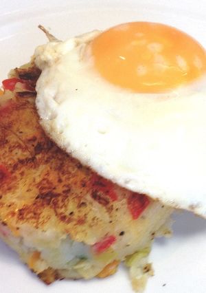 A picture of Peppered Potato Cakes.