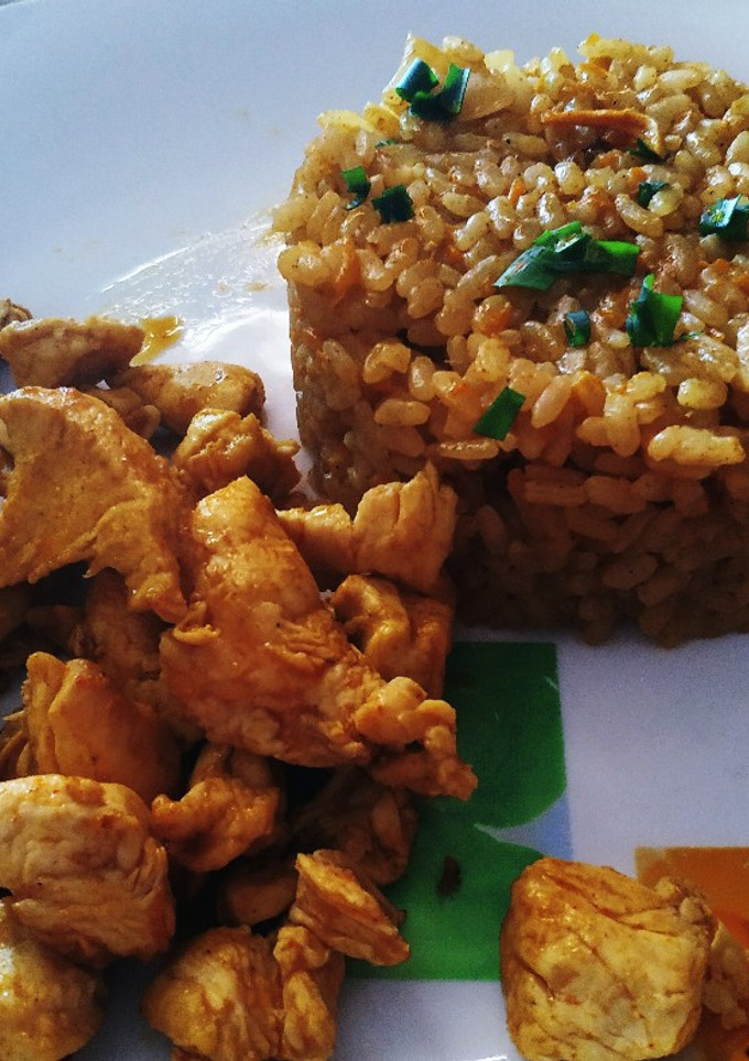 Una foto de Arroz y pollo al curry light