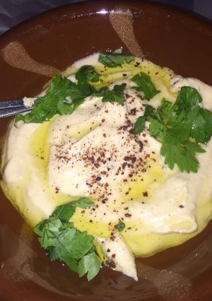 صورة لوصفة طبق حمص سريع التحضير