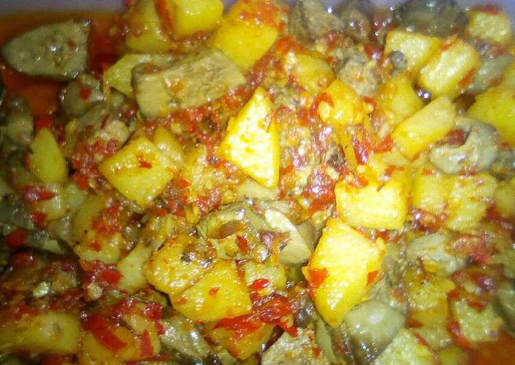 Resep: Sambal kentang+ati ayam simpel Sederhana - Resep Masakan