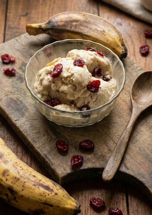 Foto resep Es Krim Pisang Nangka Cranberry (tutti frutti ice cream) Sugar Free, Guilty Free
