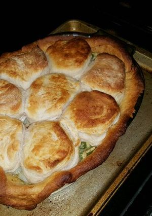 A picture of Chicken pot pie.