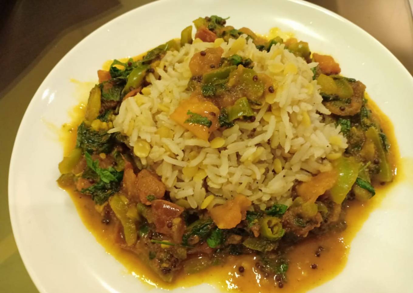 Simple rice with veggies
