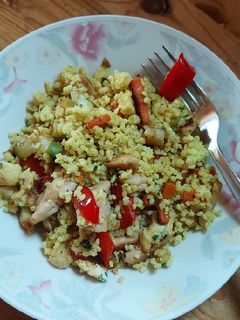 Zöldséges - csirkés köles recept fotója
