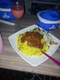 A picture of Curry rice and stew.