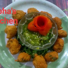 Fish egg fritters A picture of Fish egg fritters.