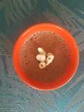 Mousse au chocolat et éclats de noisettes à l'aquafaba