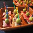 Pinchos de jamón con melón