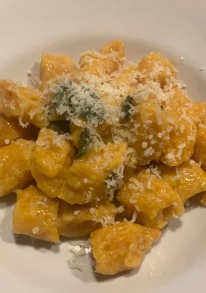Foto di Gnocchi di zucca al cucchiaio