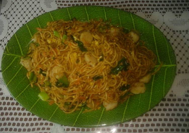 Resep Mie goreng sarden bakso Sederhana dan Mudah Dibuat
