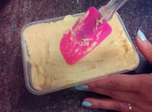 Una foto de Helado de mantecado en Thermomix