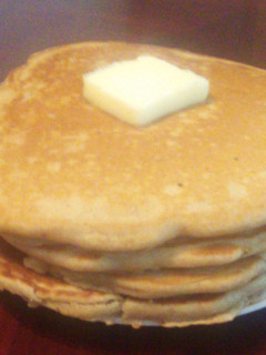 A picture of Snicker Doodle Pancakes.