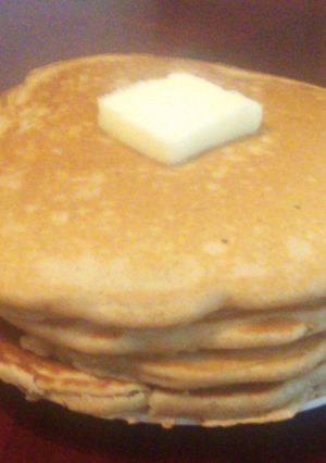 A picture of Snicker Doodle Pancakes.