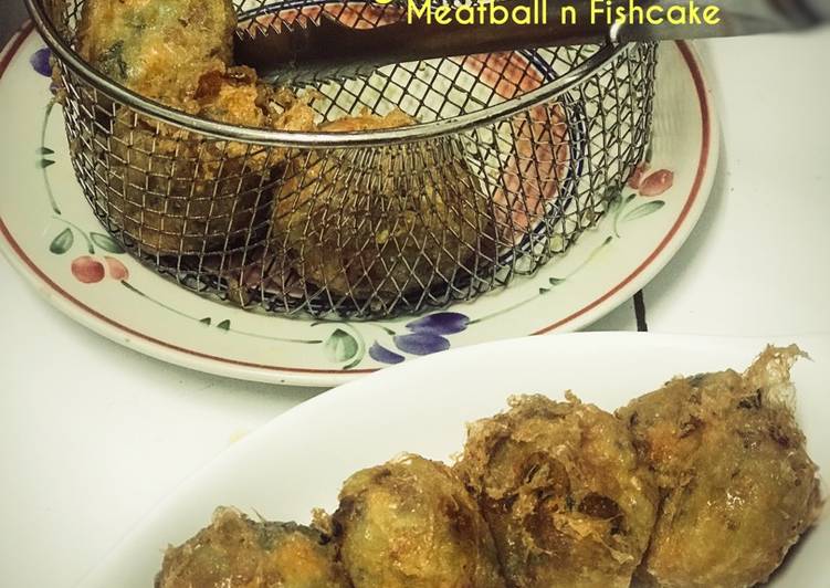 Begedil Meatball dan Fishcake