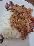 Slice beef pedas