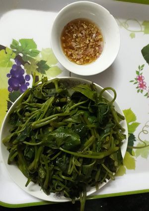 Hình của món Ngọn lang luộc.