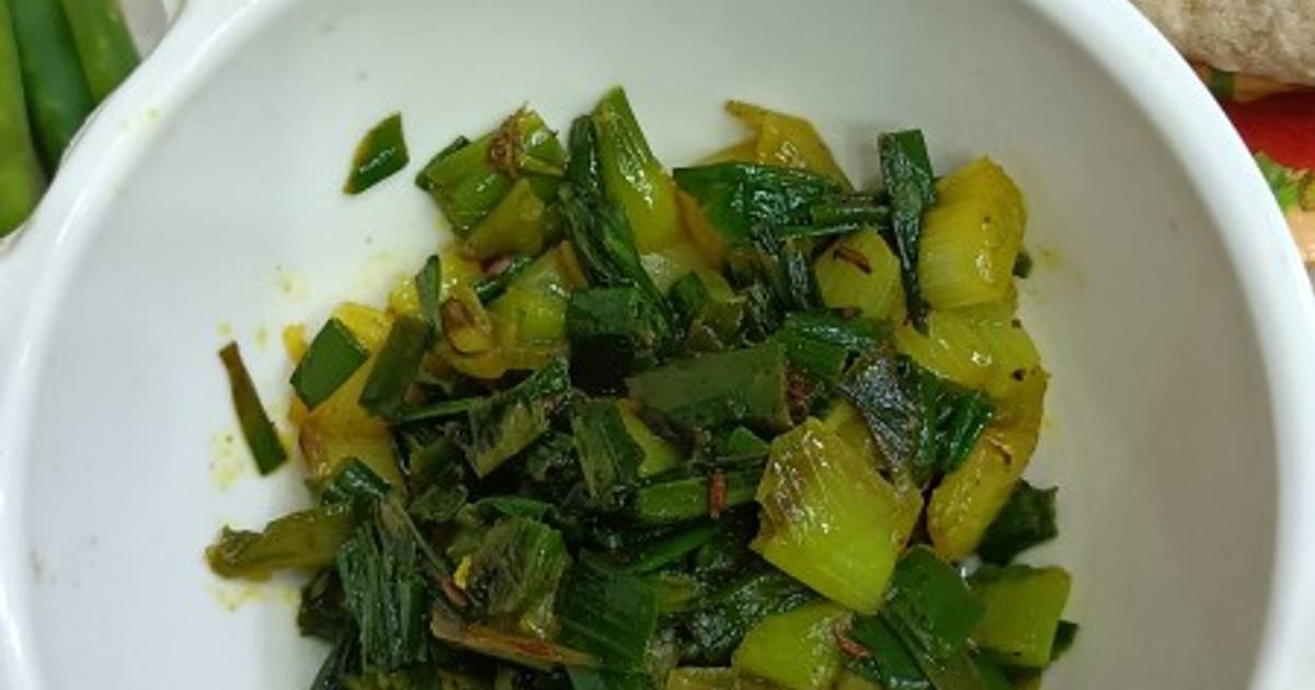 Onion Flower Stalk Vegetable Recipe by Archana Agrawal Cookpad