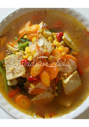 Foto resep Tumis bayam wojata (wortel,jagung,tahu,)