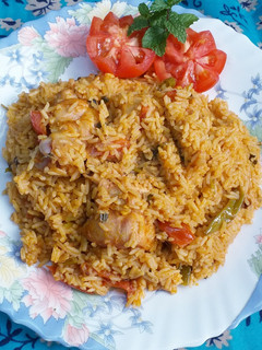 A picture of Simple Chicken Biryani.