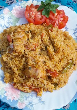 A picture of Simple Chicken Biryani.