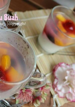 Foto resep Puding Susu Buah