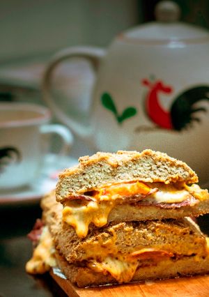 Foto resep Ciabatta Beef Bacon Sandwich [Keto Friendly]