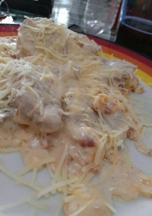 Una foto de Solomillo de cerdo a la carbonara
