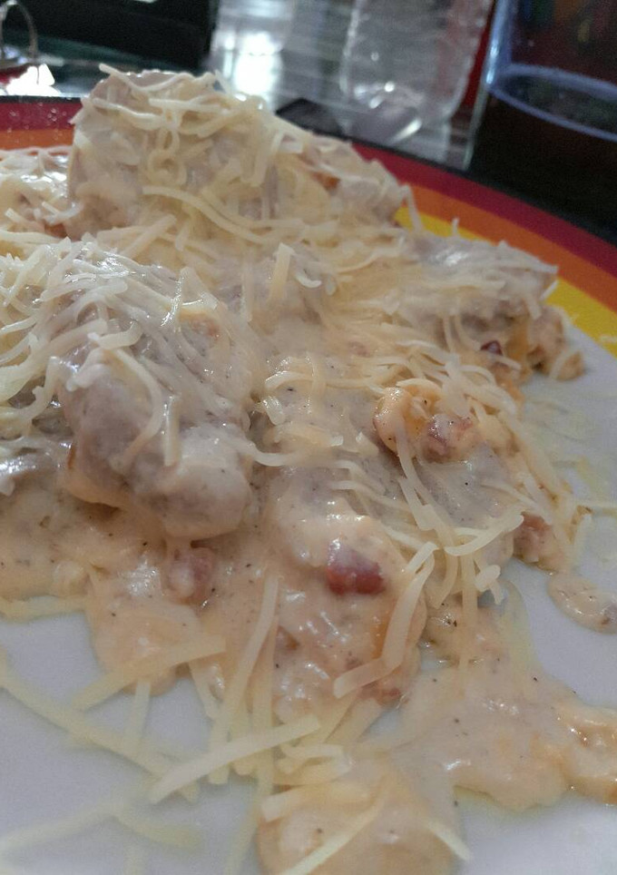 Una foto de Solomillo de cerdo a la carbonara