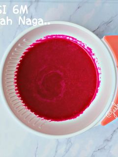 Foto resep MENU MPASI 6M ~ Pure Buah Naga
