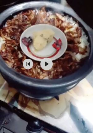 A picture of Paneer tikka biryani.