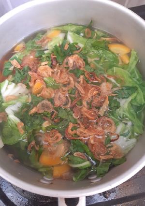 Foto resep Sayur sop sawi putih ijo