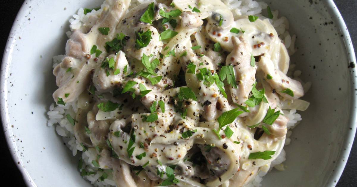 Chicken Stroganoff With Wholegrain Mustard Recipe by Hiroko Liston