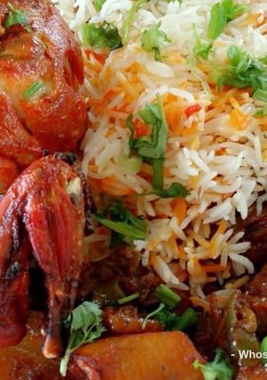 A picture of Whosayna’s Khabsa Biryani.