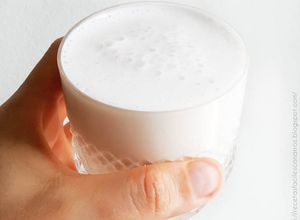 Una foto de Riquísimo y refrescante Smoothie de Horchata de arroz (Sin Lactosa)
