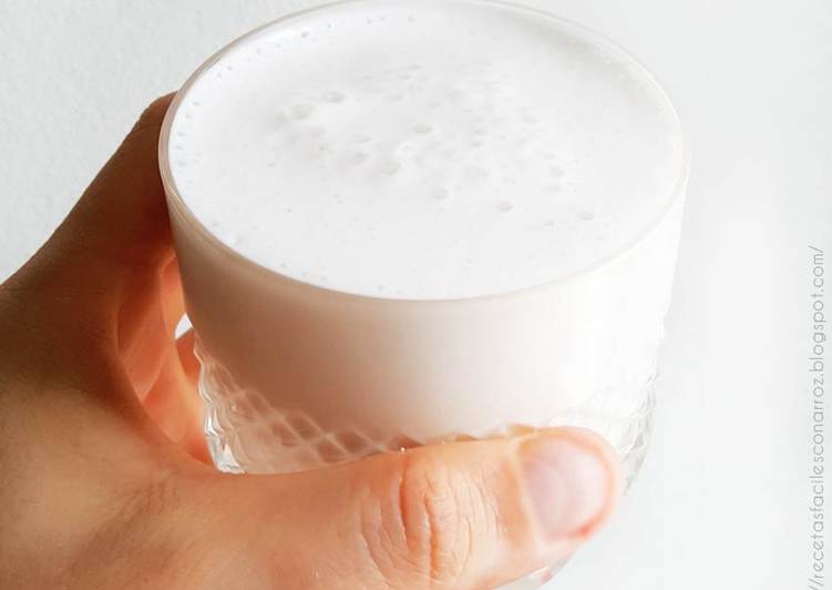 Riquísimo y refrescante Smoothie de Horchata de arroz (Sin Lactosa)