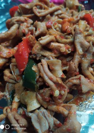 Foto resep Usus Ayam Pedas