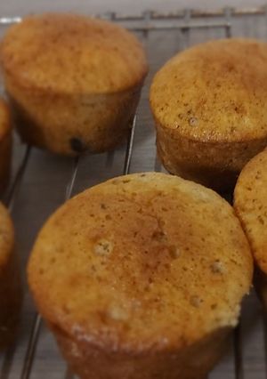 Une photo de Muffins poire et pépites de chocolat
