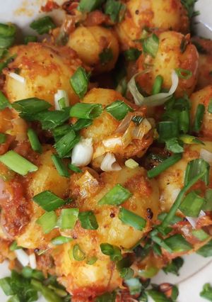 A picture of Potato manchurian.